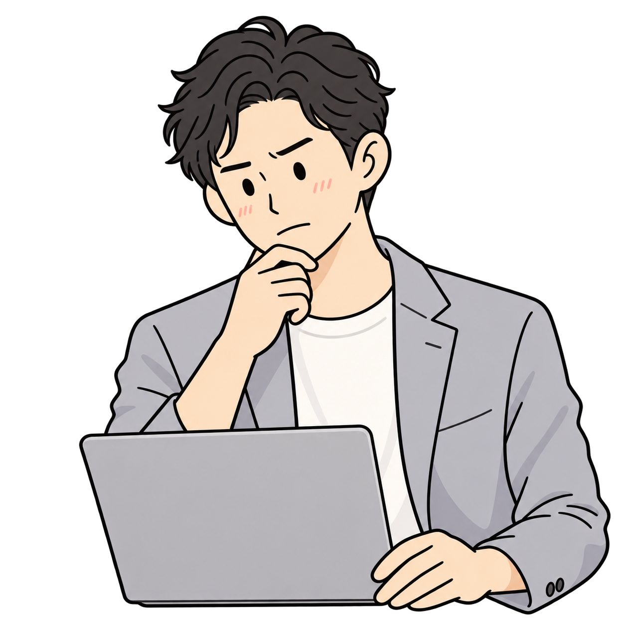 相談する人のイメージイラスト