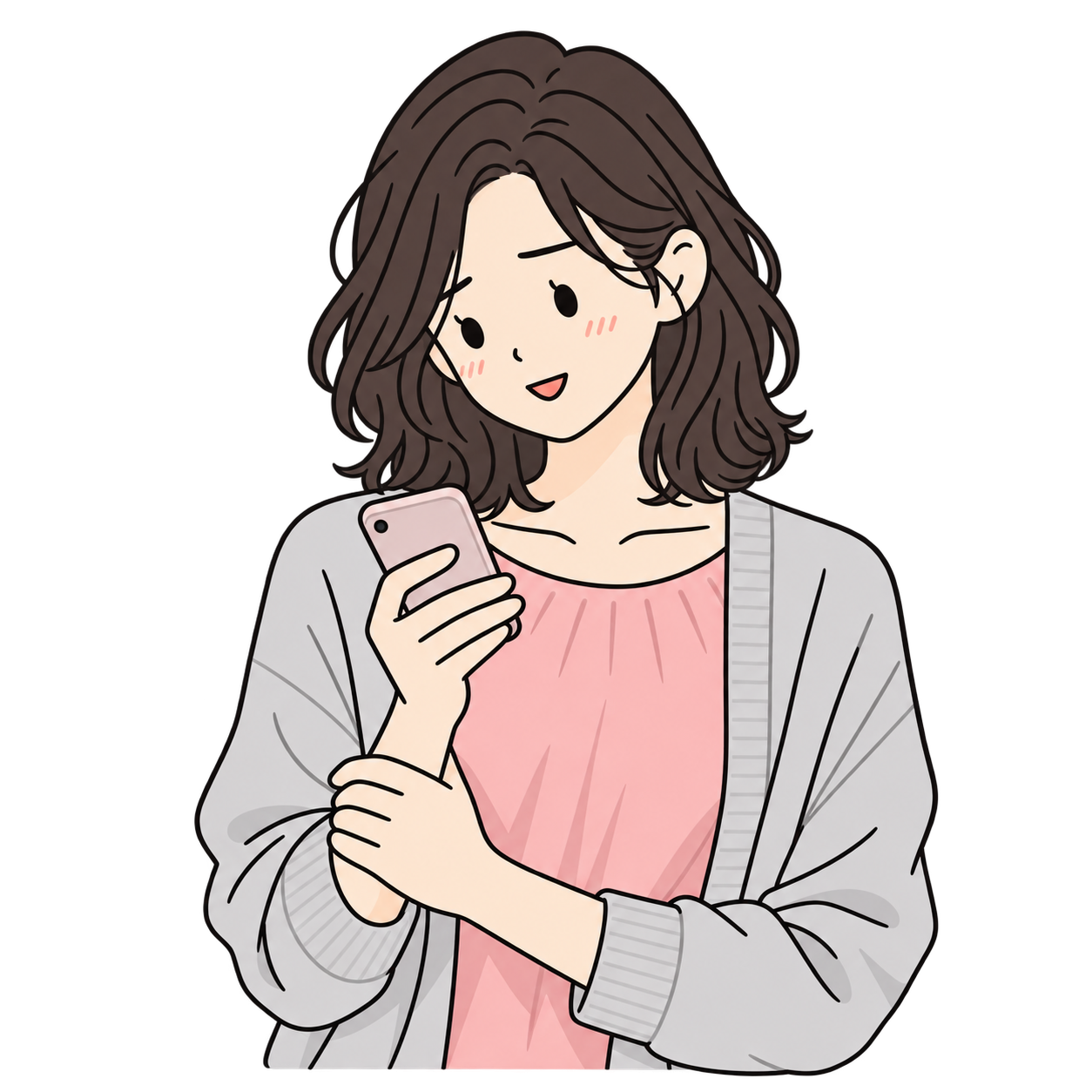 相談する人のイメージイラスト